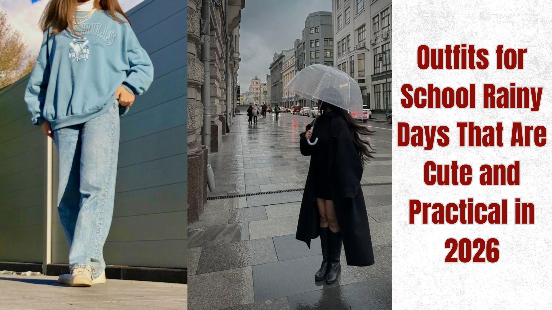 Outfits for School Rainy Days
