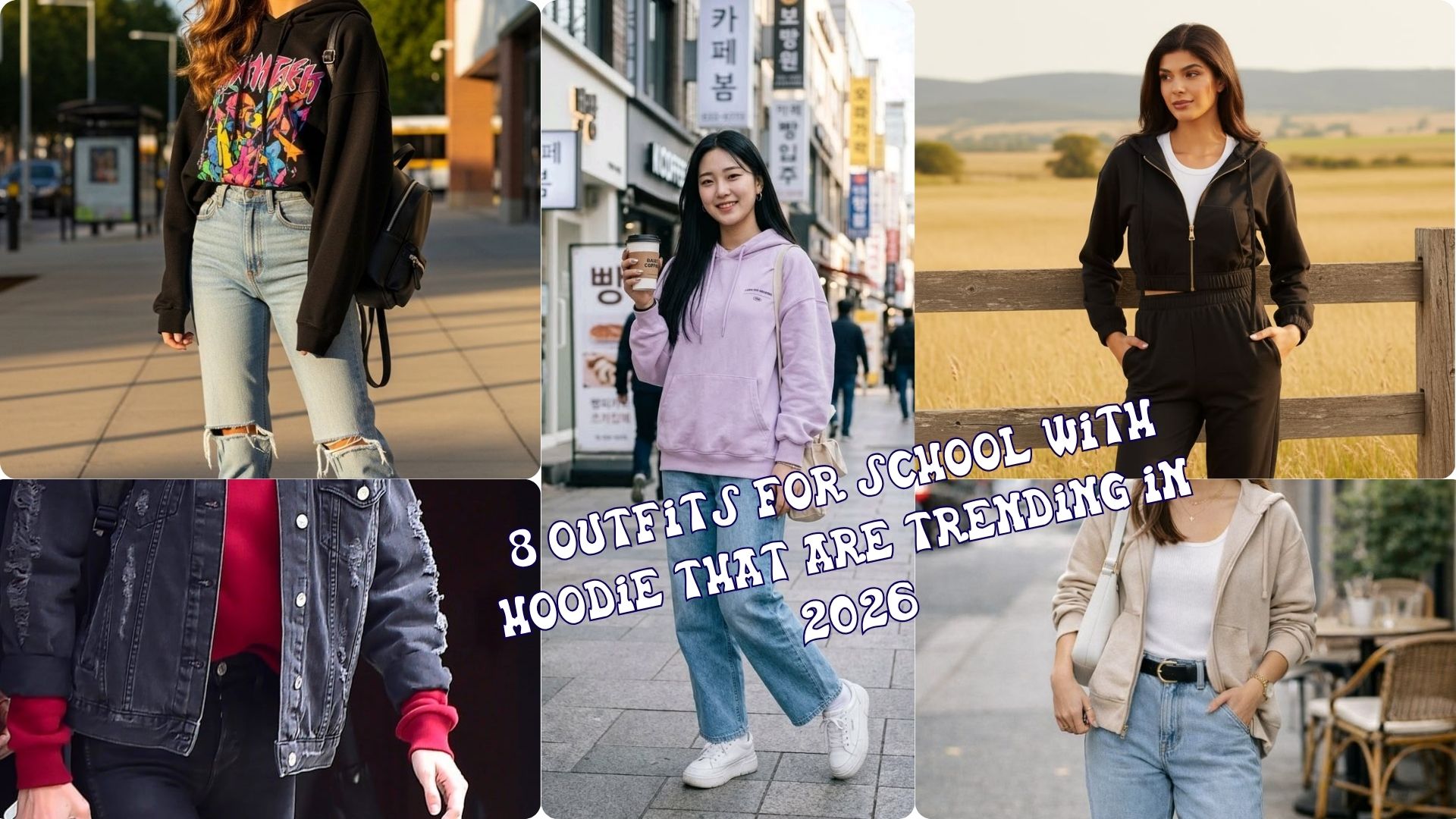 Outfits for School With Hoodie