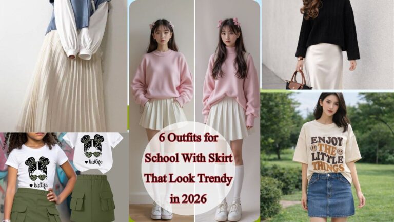 6 Outfits for School With Skirt