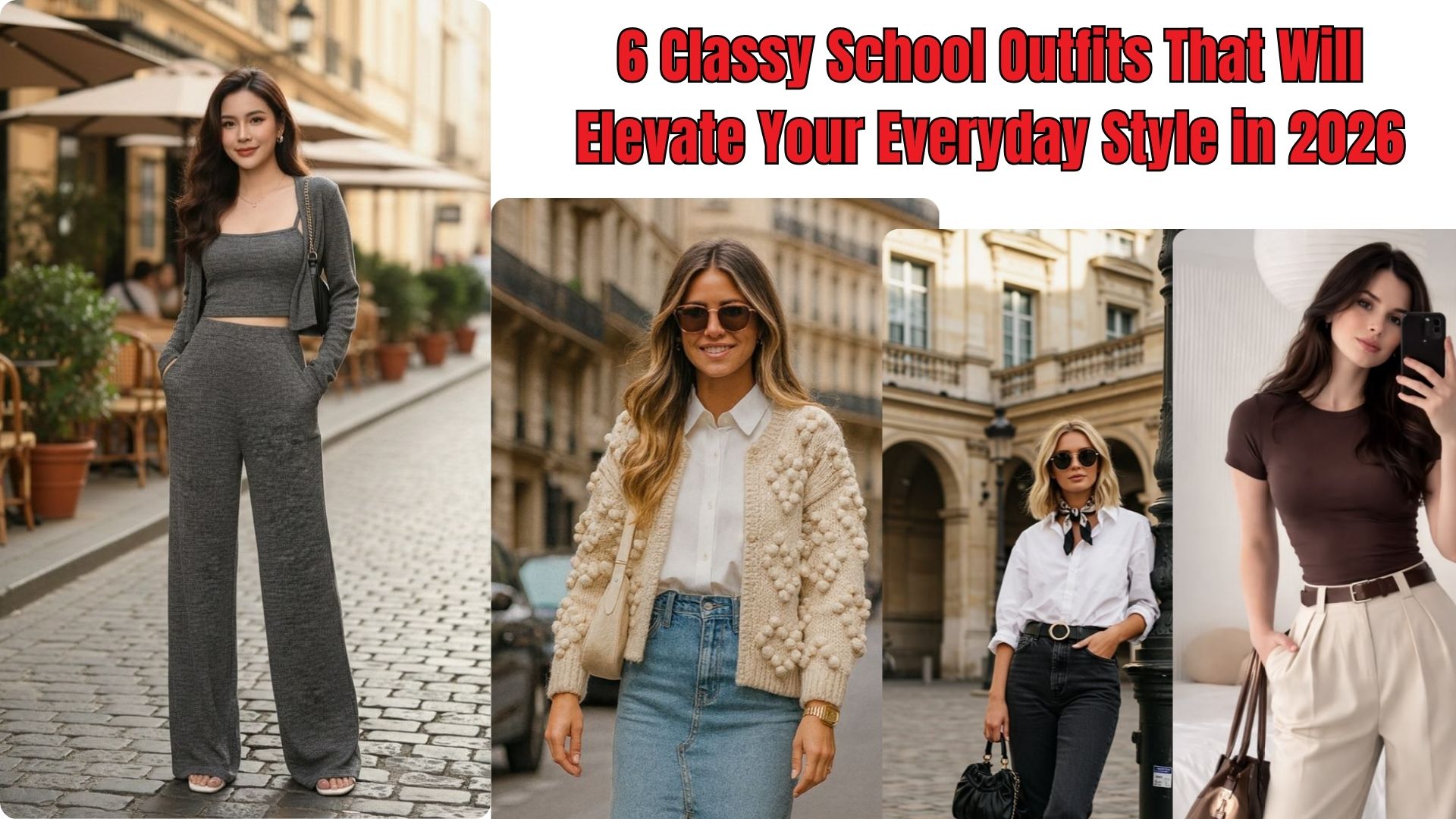 6 Classy School Outfits