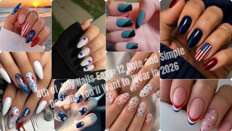 4th of July Nails Easy