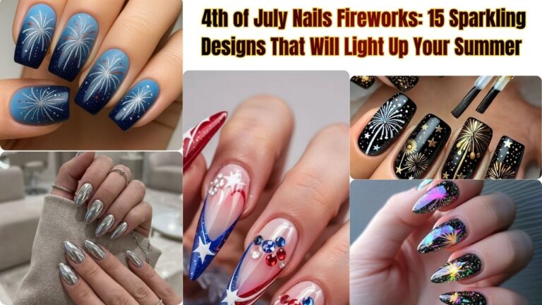 4th of July Nails Fireworks